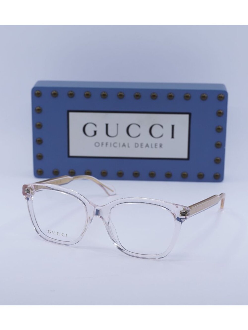 Gucci GG0566ON 004 Square Eyeglasses 52mm - Pink